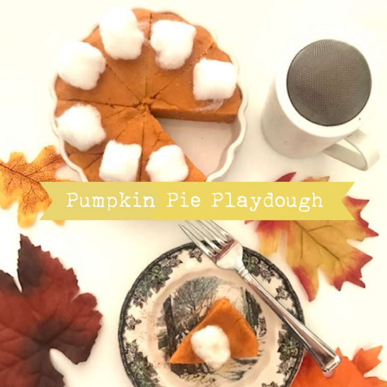diy pumpkin pie playdough