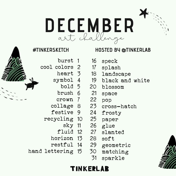 December Art Challenge Tinkerlab