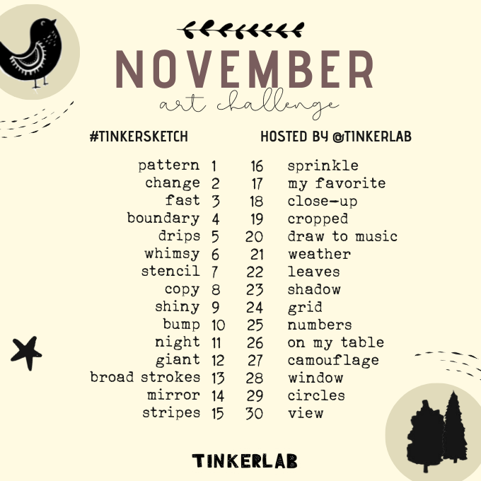 November Art Challenge - TinkerLab