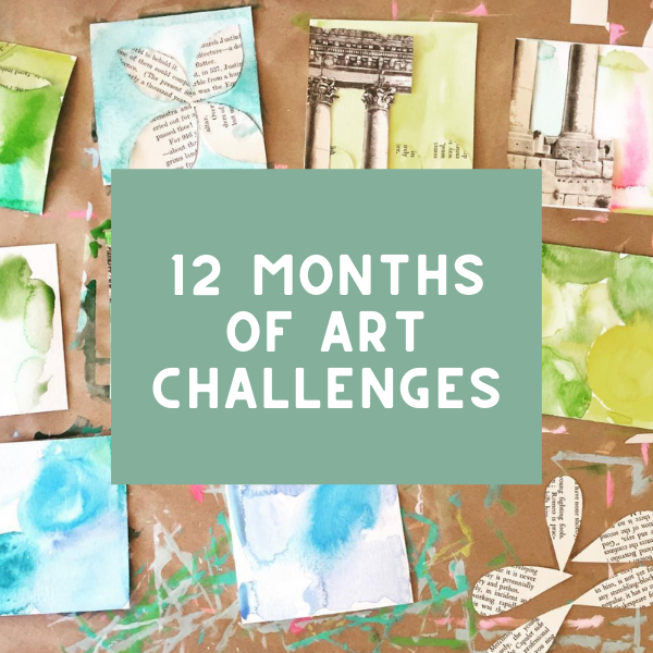 12 Months of Art Challenges - TinkerLab