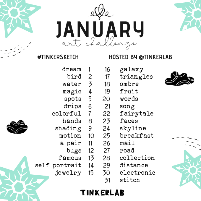 January Art Challenge | TinkerLab