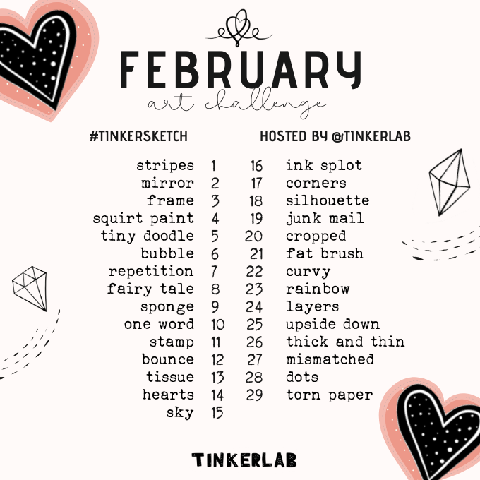 February Art Challenge TinkerLab