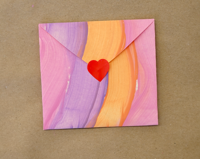 fold a heart envelope valentine