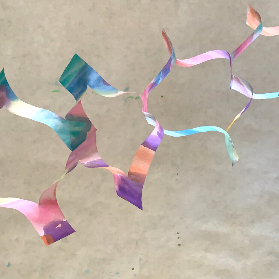 painted paper chain - a steam math activity
