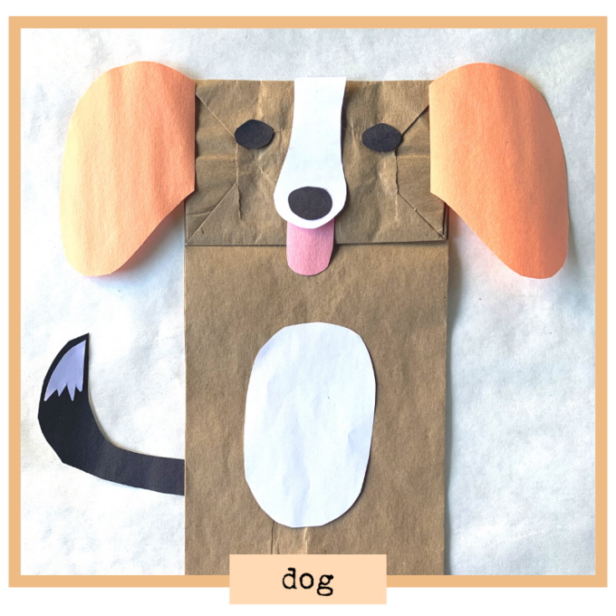 Paper Bag Animal Puppets - TinkerLab