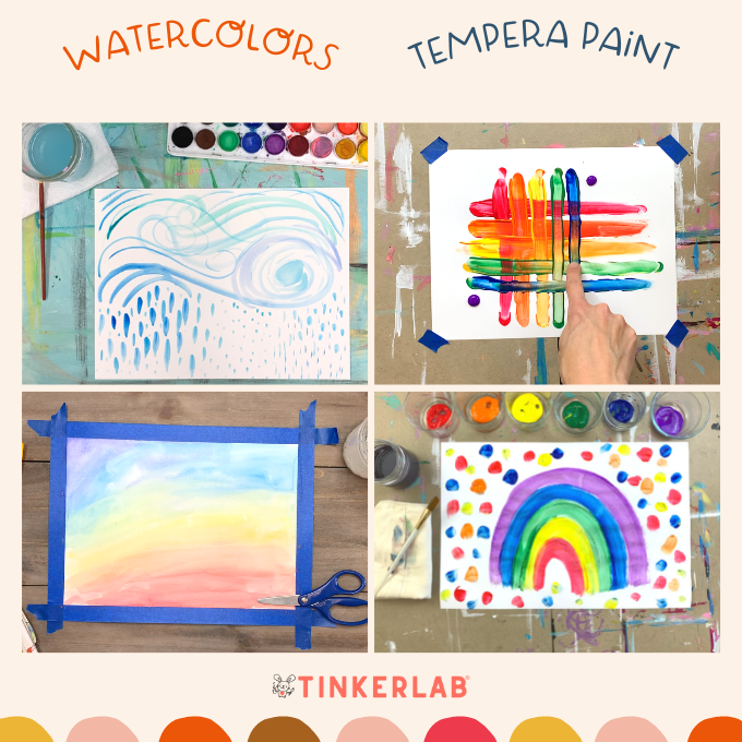 How to set up Stress-free Indoor Easel Painting - TinkerLab