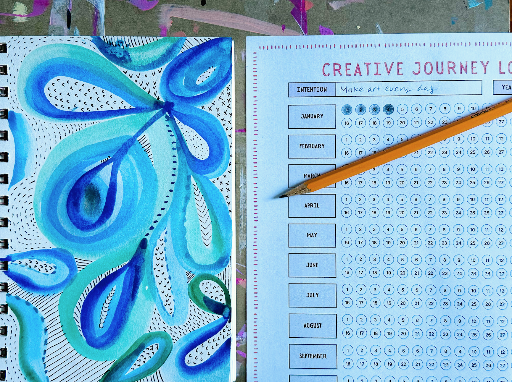 Daily Art Routine: Track and Boost Your Art Practice - TinkerLab